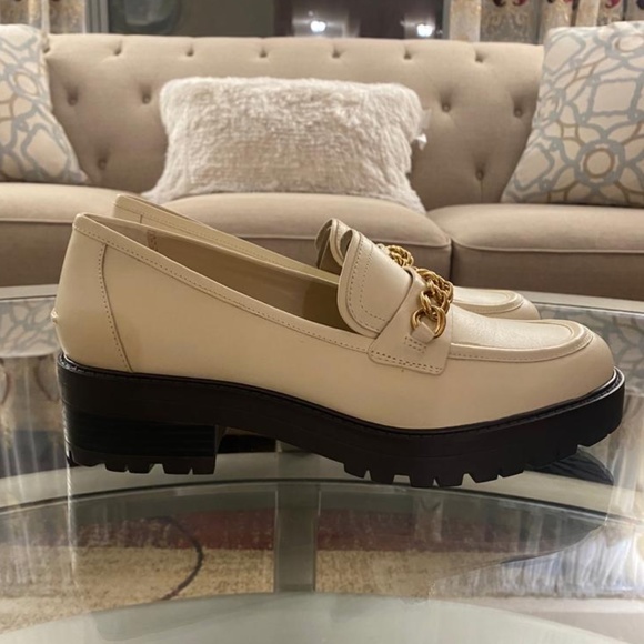 NWOB SAM EDELMAN Women's Taelor Chained Lug-Sole Loafers - Size 10.5 - Picture 6 of 10